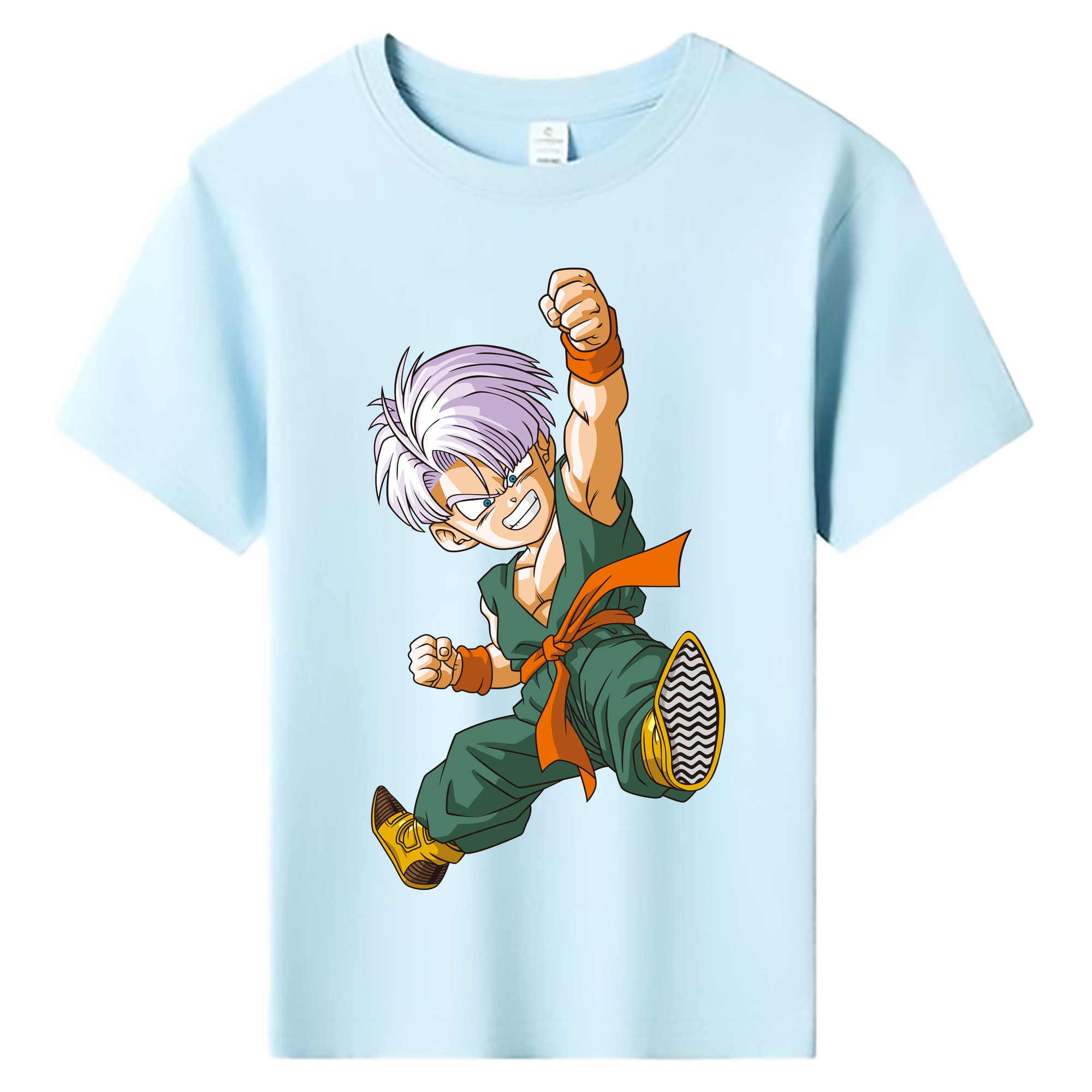 （画像用） ドラゴンボール トランクス（Torankusu）DRAGON BALL Trunks 綿100％キッズTシャツ（フロントプリント）